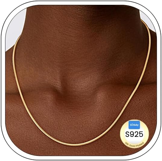 Detalle 2 de Girluky Snake Chain Necklace, 1.5mm
