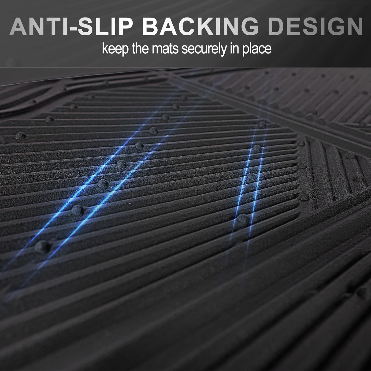 Thumbnail 5 de CAR PASS Rubber Floor Mats 3-Piece