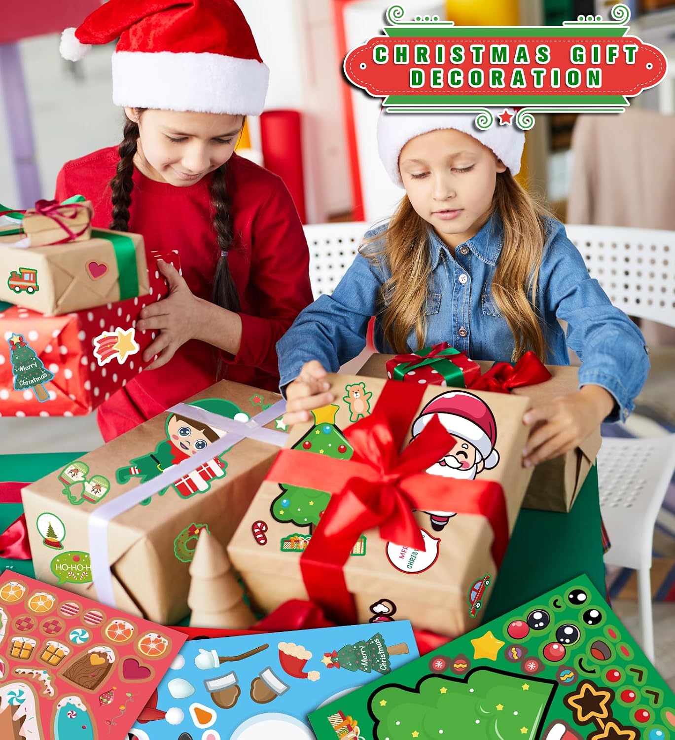 Detalle de Christmas Stickers, 24 Sheets