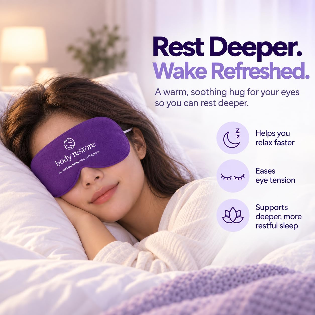 Detalle 2 de Body Restore Heated Eye Mask 5-Pack, Self-Heating Warm Compress in 5 Scents