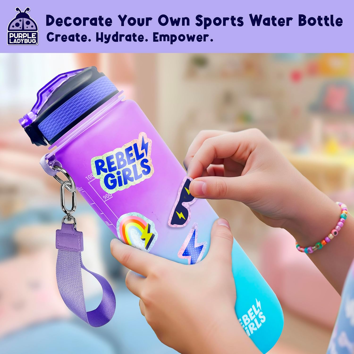 Thumbnail 3 de Purple Ladybug Rebel Girls bottle kit 1000 ml