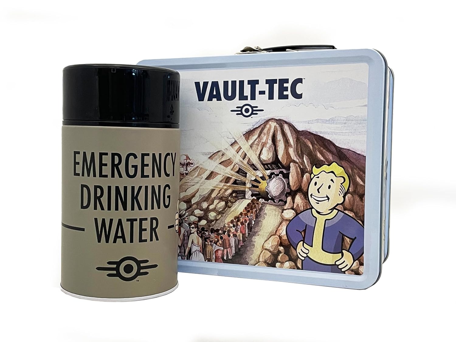 Thumbnail 2 de Fallout Clean Vault-Tec Lunchbox & Flask – isolierte Retro-Edition