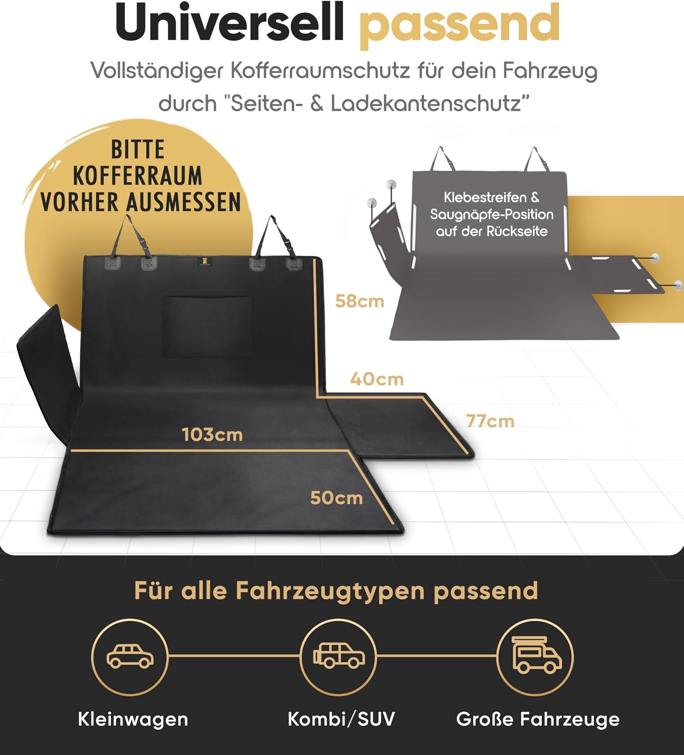 Detalle 2 de HELDENWERK Kofferraumschutz Hund 600D