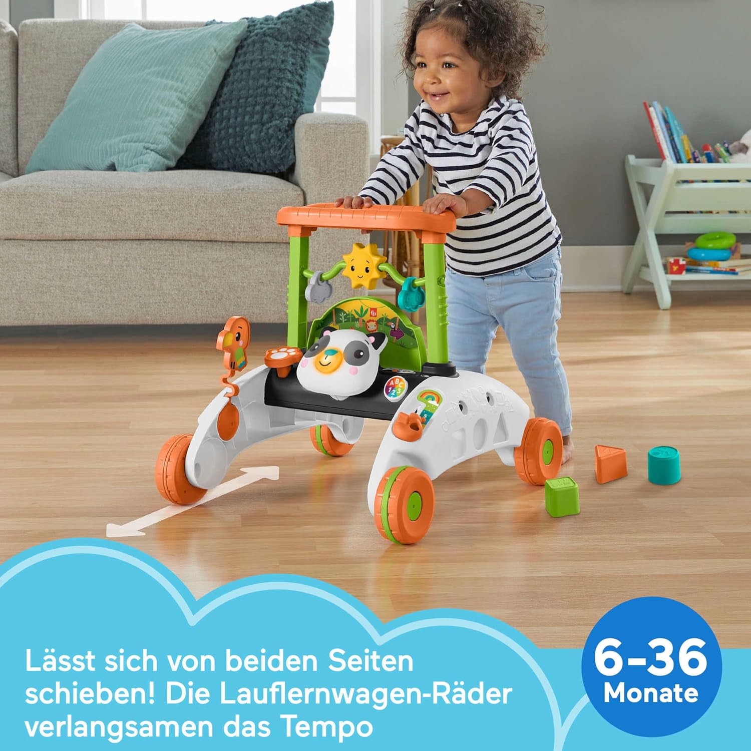 Detalle 2 de Fisher-Price HJY73 Lauflernwagen mit 50 Liedern