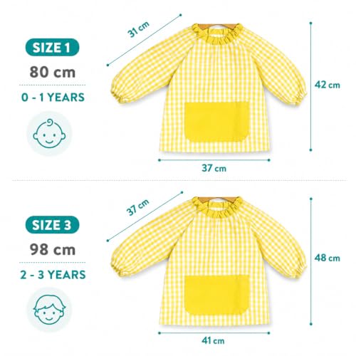 Detalle de Babi Escolar HOMYBABY para guardería y colegio (0-1 años, 80 cm) – Unisex, cómodo y fácil de poner
