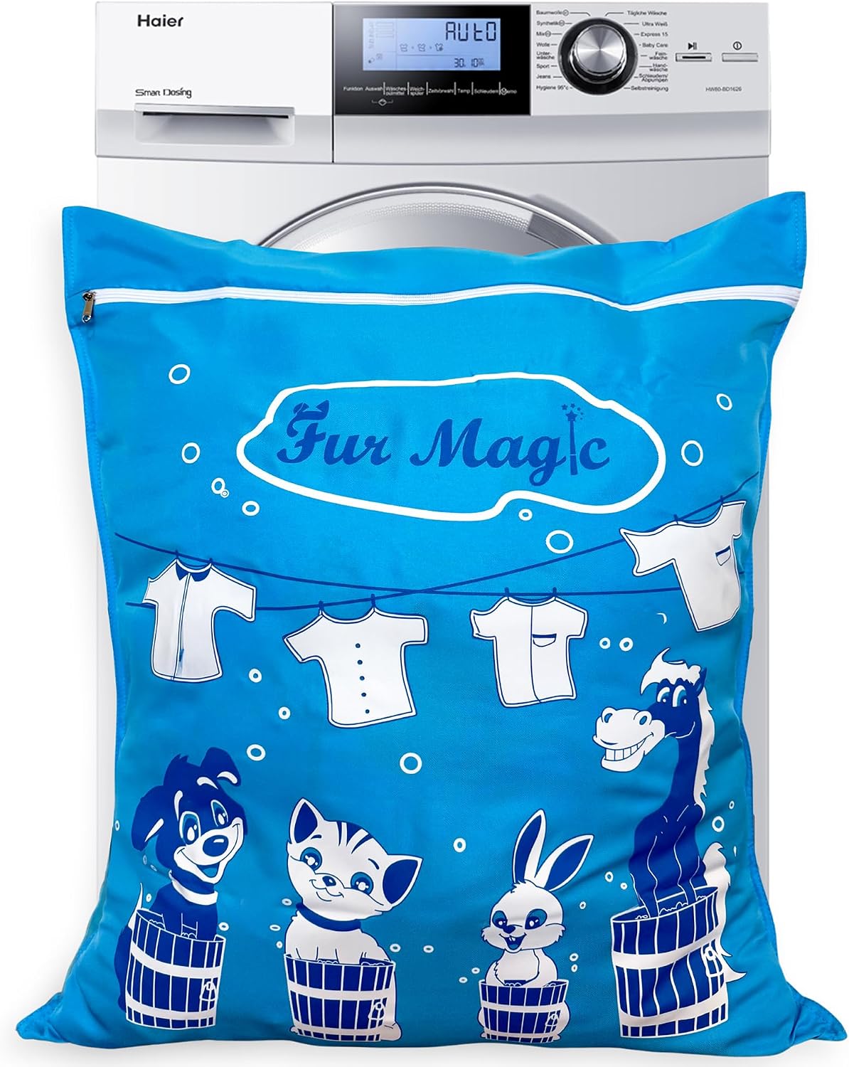 Fur Magic pet laundry hair catcher bag (large, reusable, limited edition)