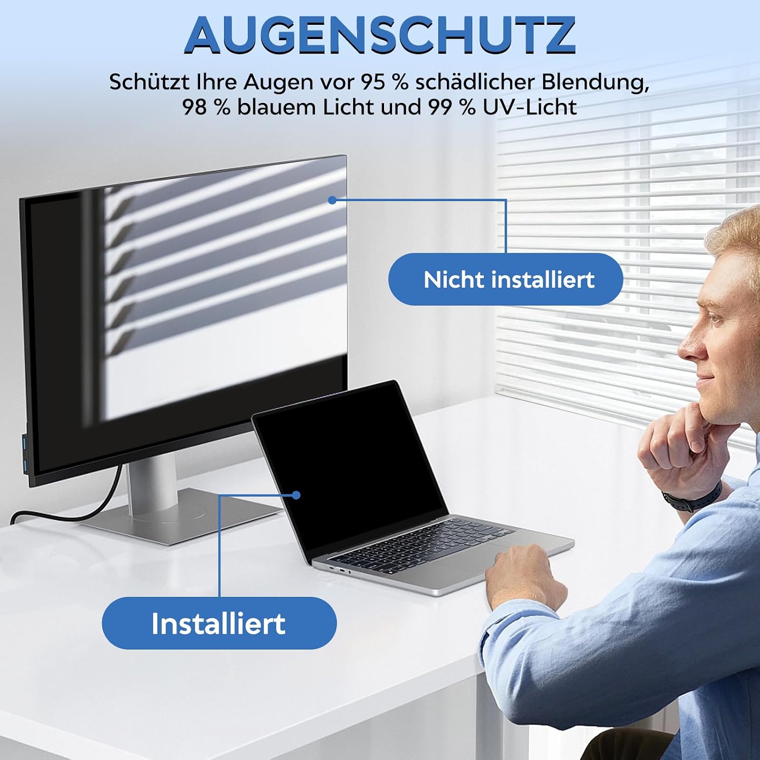 Thumbnail 3 de Blickschutzfolie 16 Zoll Laptop 16:10
