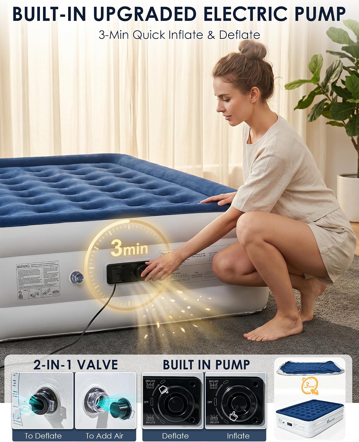 Detalle 2 de Full Air Mattress, 18-Inch