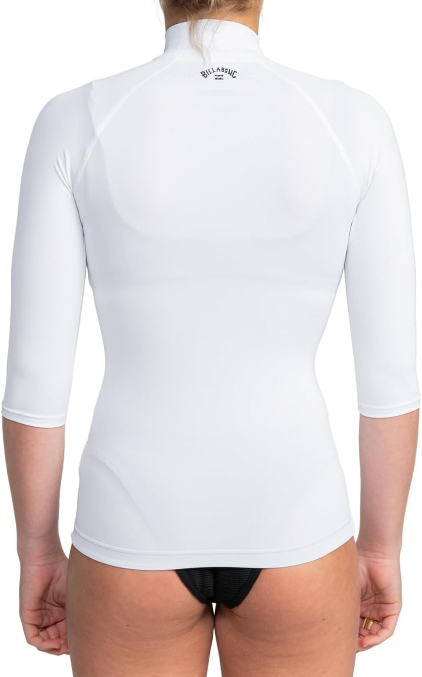 Detalle de BILLABONG Tropic Surf SS Lycra Femme – Rashguard manches courtes performant et éco-responsable