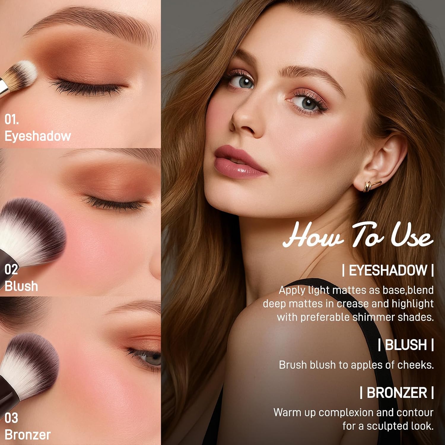 Detalle de UCANBE Makeup Palette Set with 8 Eyeshadows