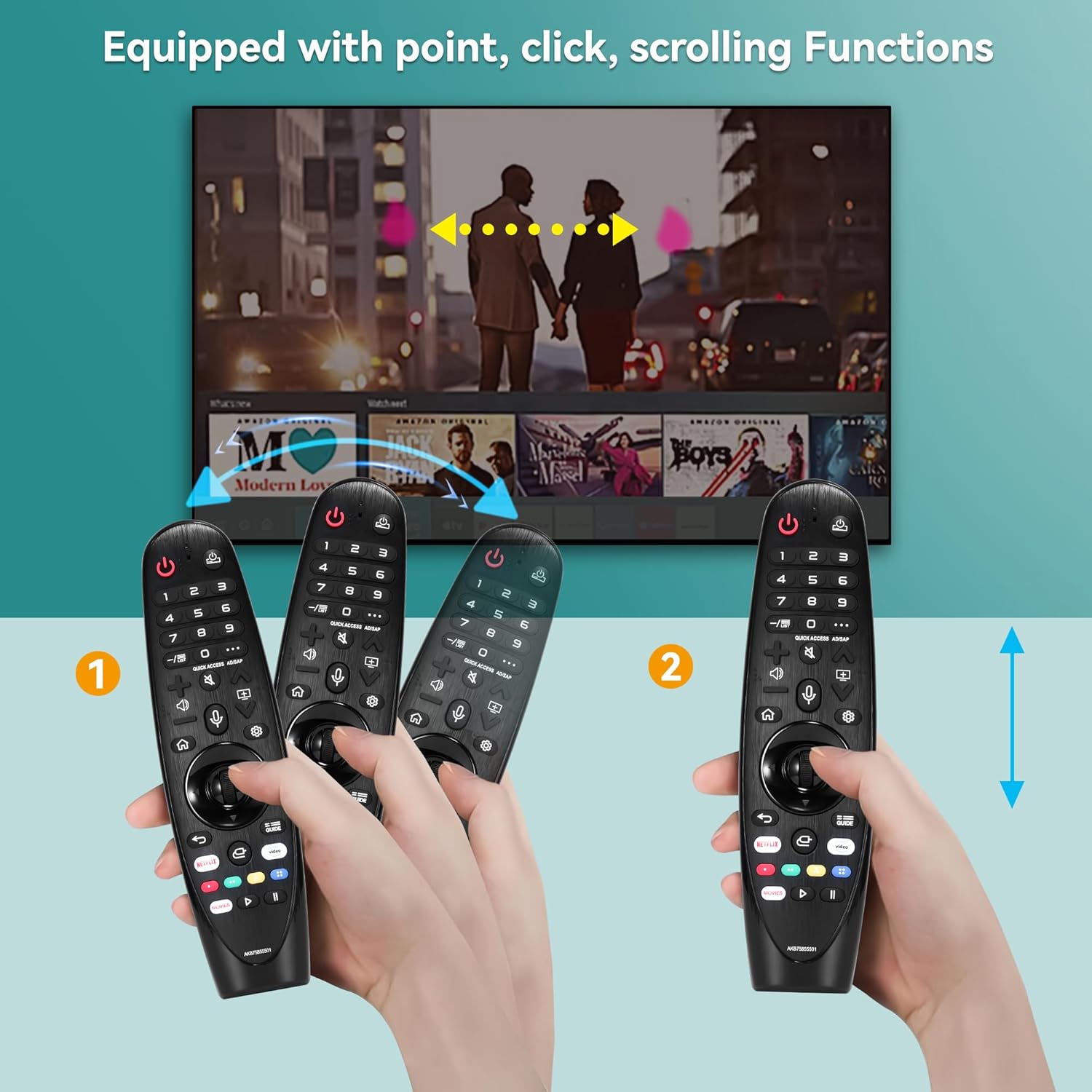 Thumbnail 3 de LG Magic Voice Remote Replacement for 2017-2022 Smart TVs (MR22GA MR21GA MR20GA MR19BA AKB75855501)