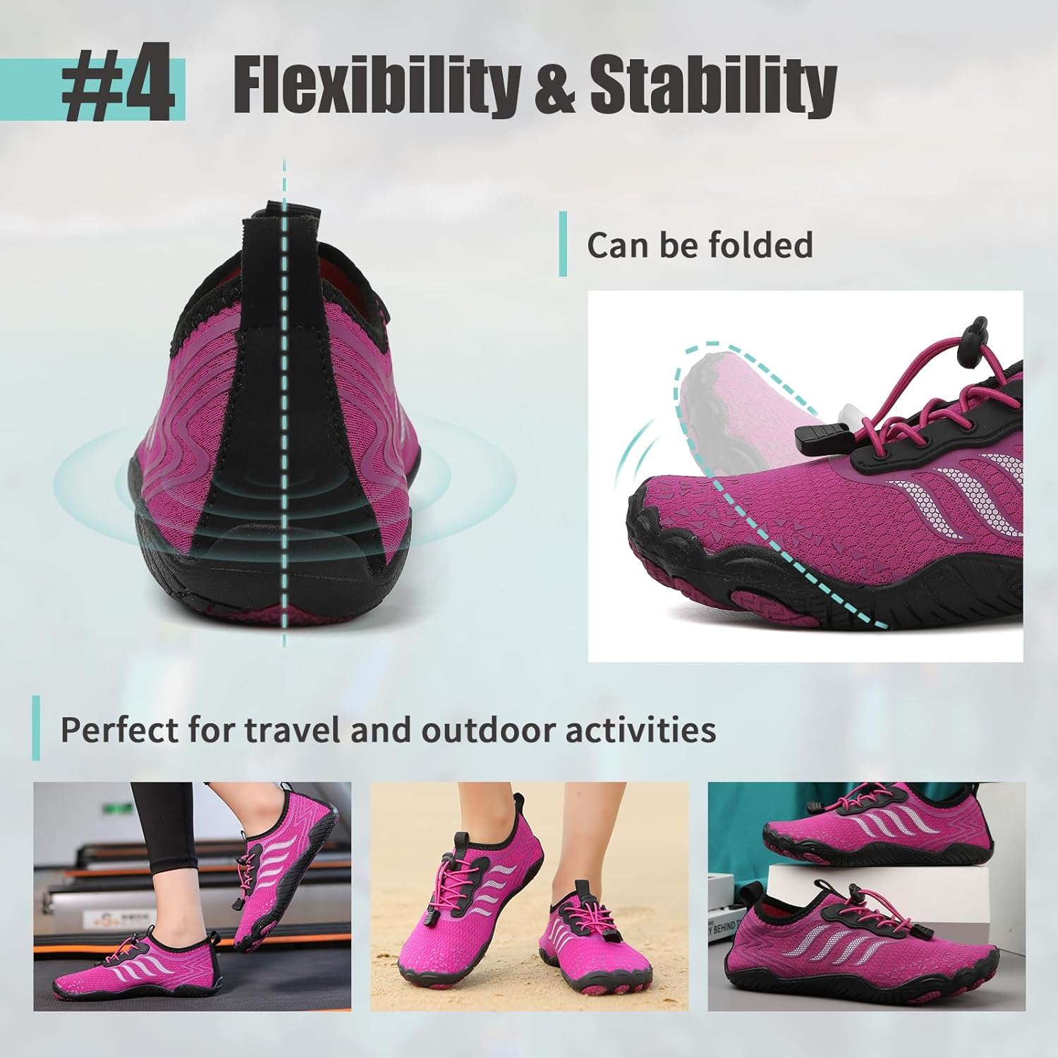Detalle 2 de Water Shoes for All: Unisex Quick-Dry Barefoot Style — Efficient, Flexible Pool and Beach Footwear