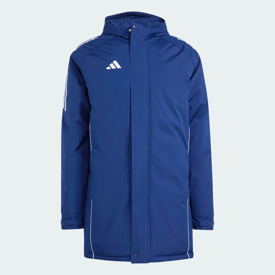Detalle de Parka Tiro 24 Stadium de Adidas – azul
