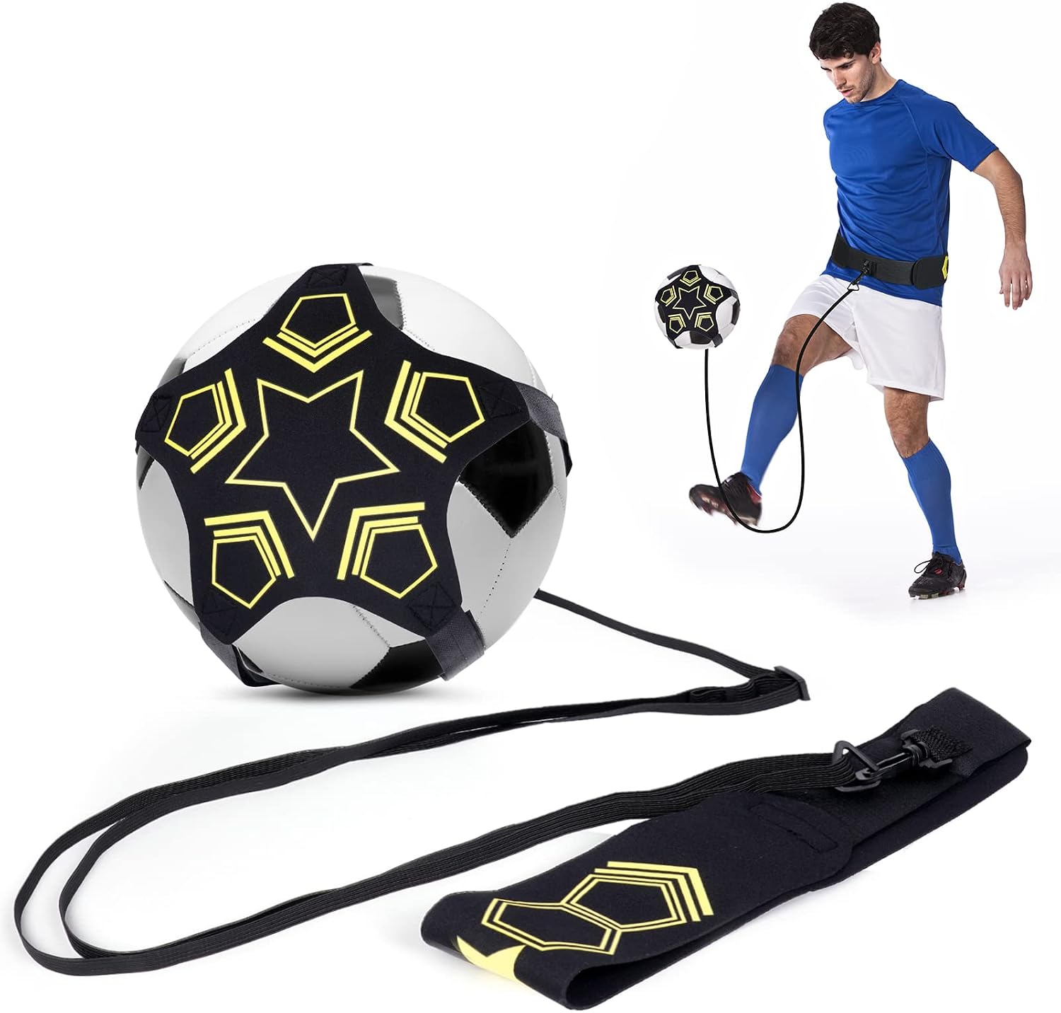 Detalle de Ainiv F5EU-3137038 voetbaltrainingsriem met 5-klauwsluiting en verstelbare band