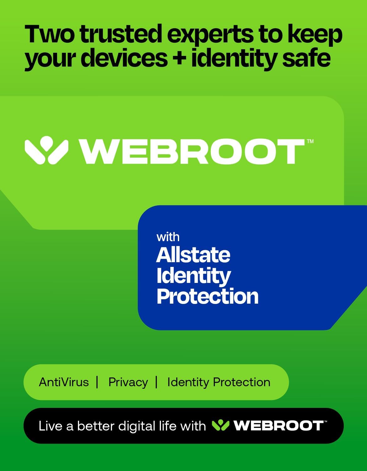 Detalle 2 de Webroot Premium 2026 with Allstate Identity Protection, 10 Devices, 1 Year