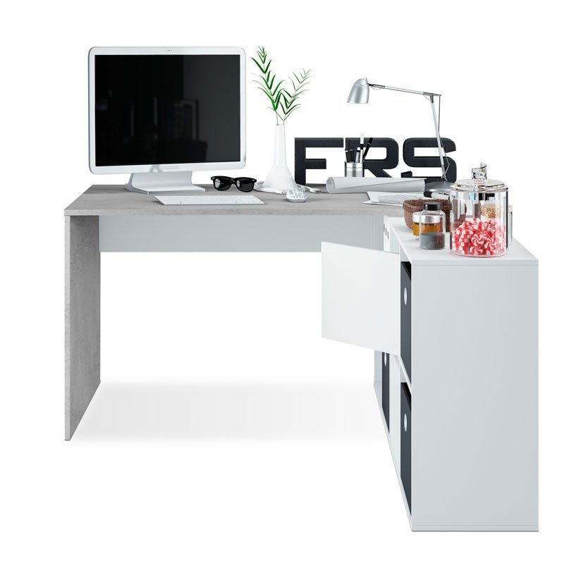 Thumbnail 2 de Habitdesign Adapta XL mesa escritorio blanco/gris