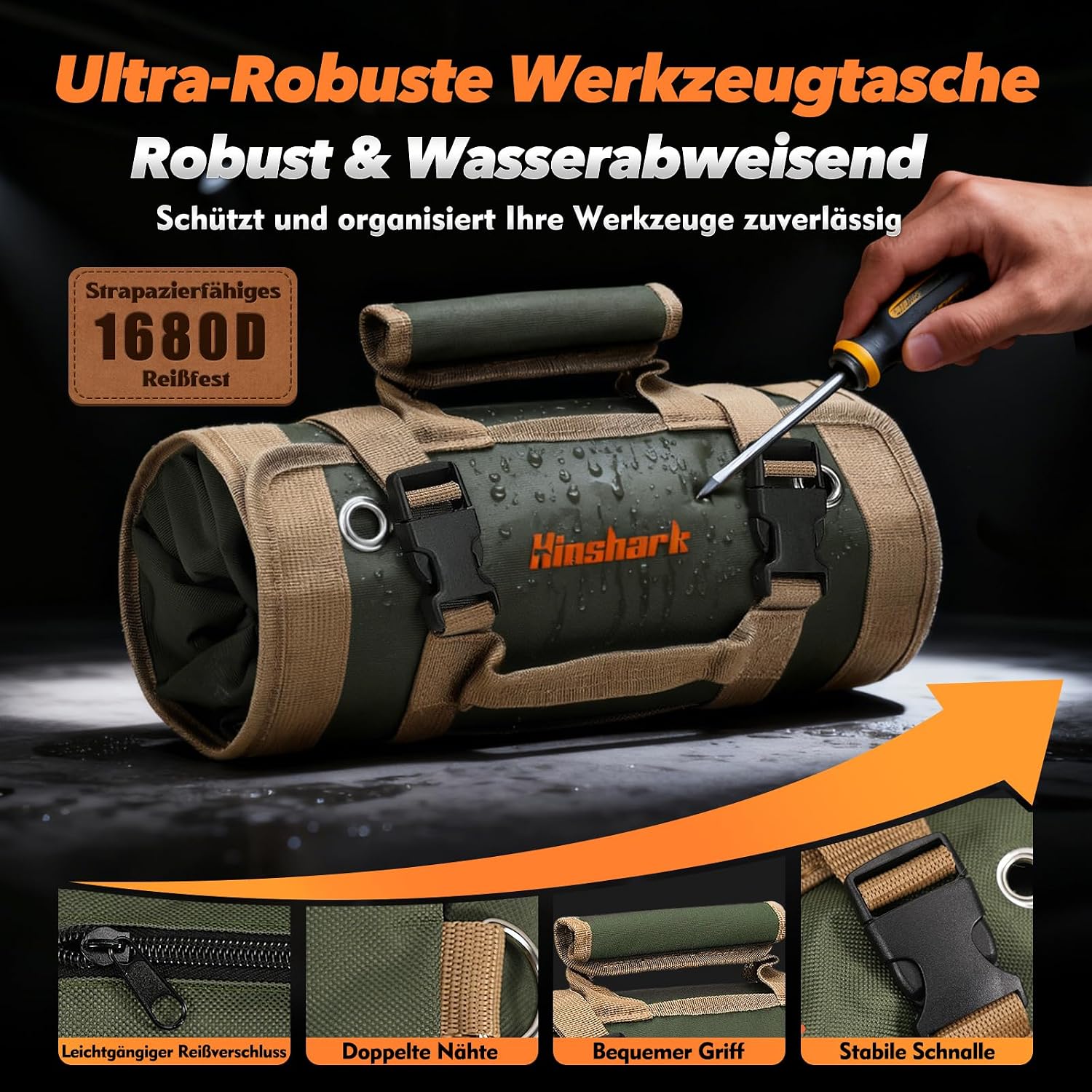 Thumbnail 4 de Hinshark Aufrollbare Werkzeugtasche