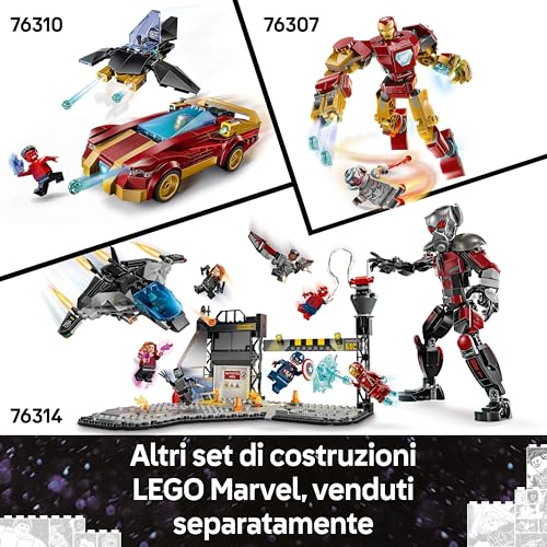 Thumbnail 6 de LEGO Marvel Logo e Minifigure: set 76313, il logo Marvel con 5 leggende Avengers in 3D