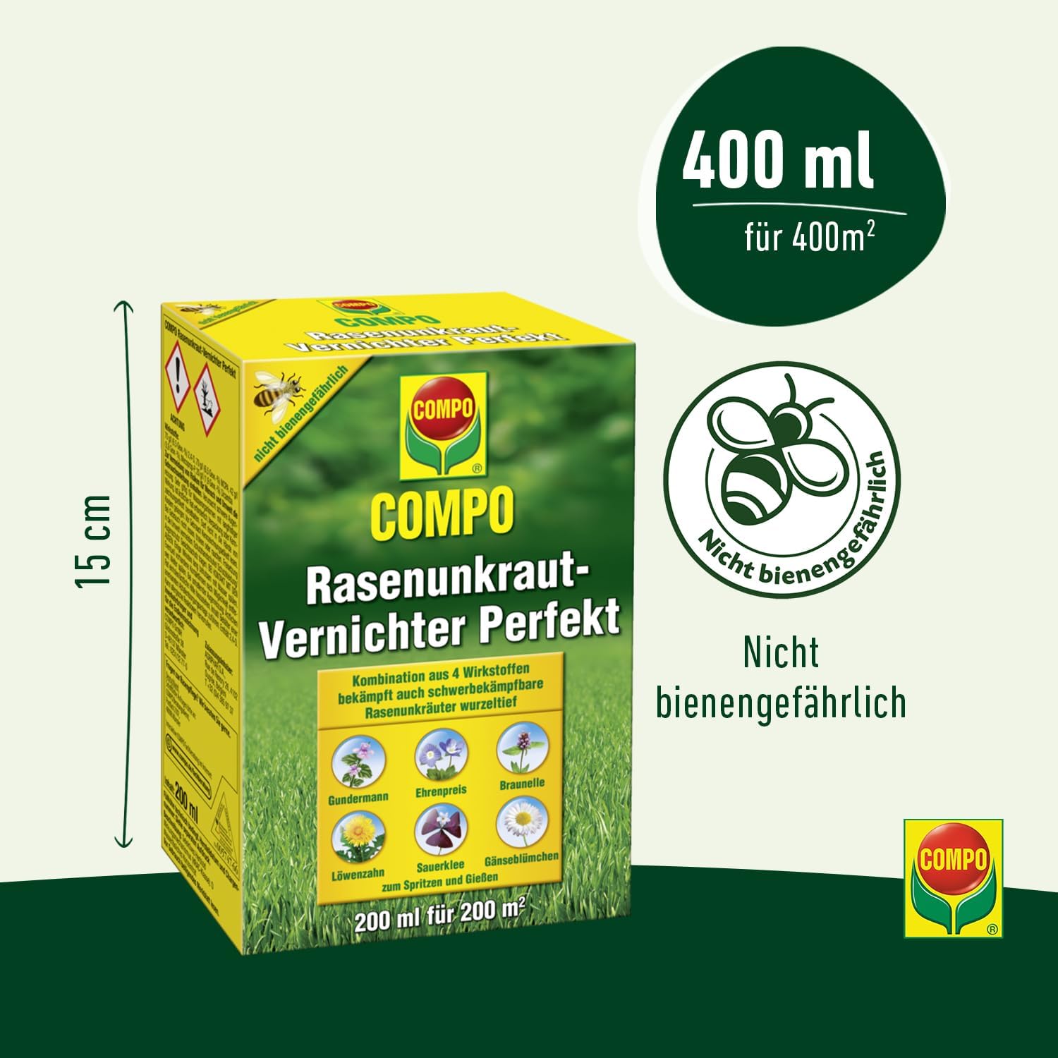 Thumbnail 2 de COMPO Rasen Unkrautvernichter Perfekt – Konzentrat 200 ml (für 200 m²)