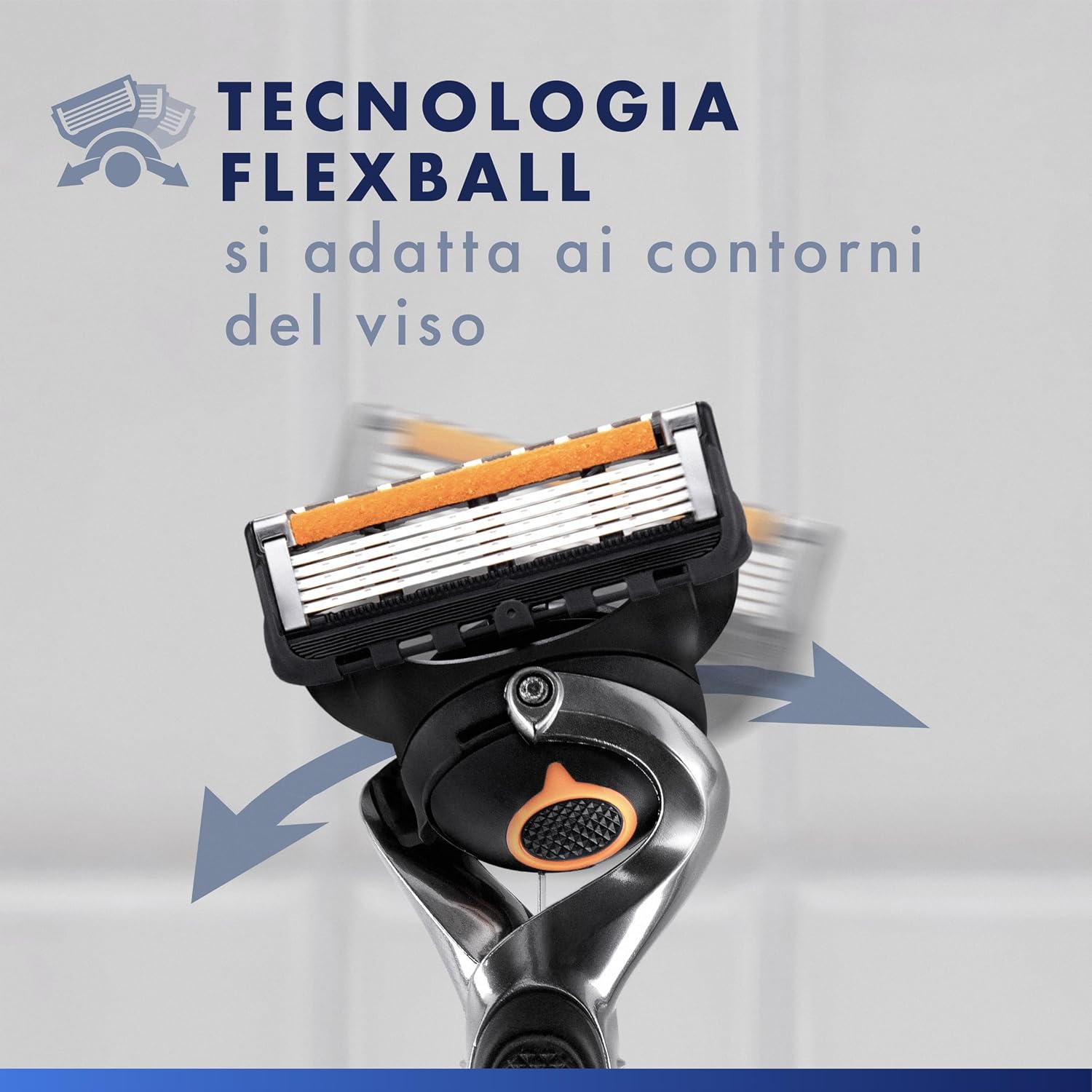 Thumbnail 2 de Gillette Proglide 1 Rasoio Barba Uomo E 8 Lamette