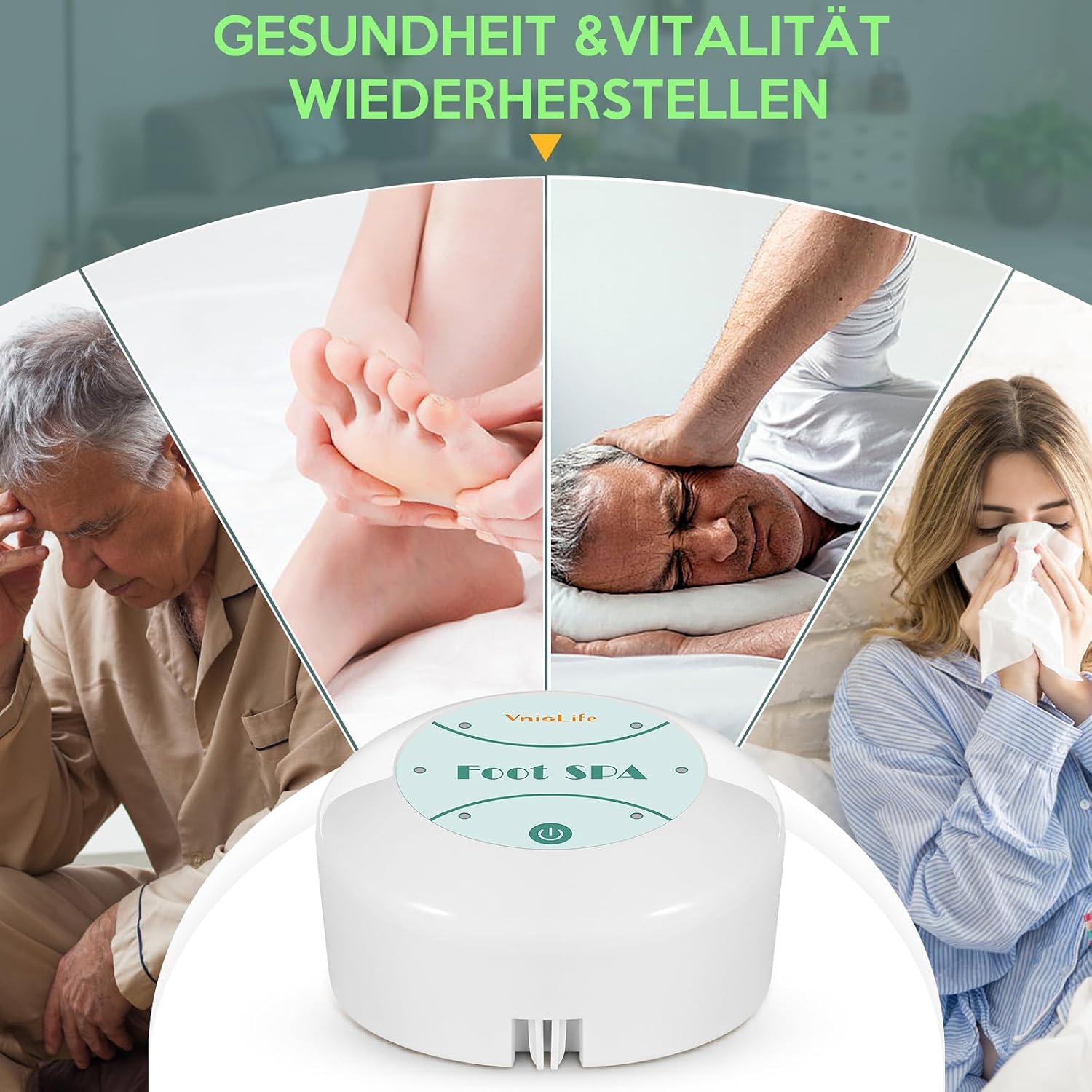 Detalle 2 de Ionen Fußbad für Detox, 30 Minuten Timer