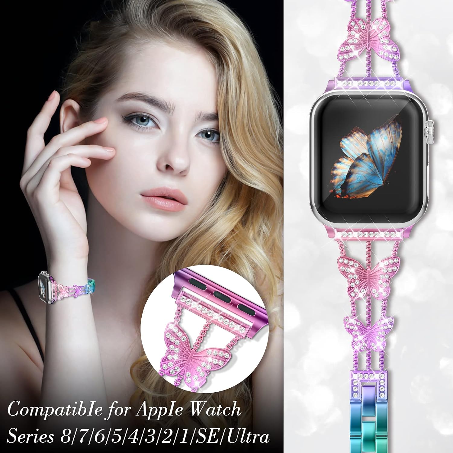 Thumbnail 6 de Musk-MSKR Diamond Band for Apple Watch
