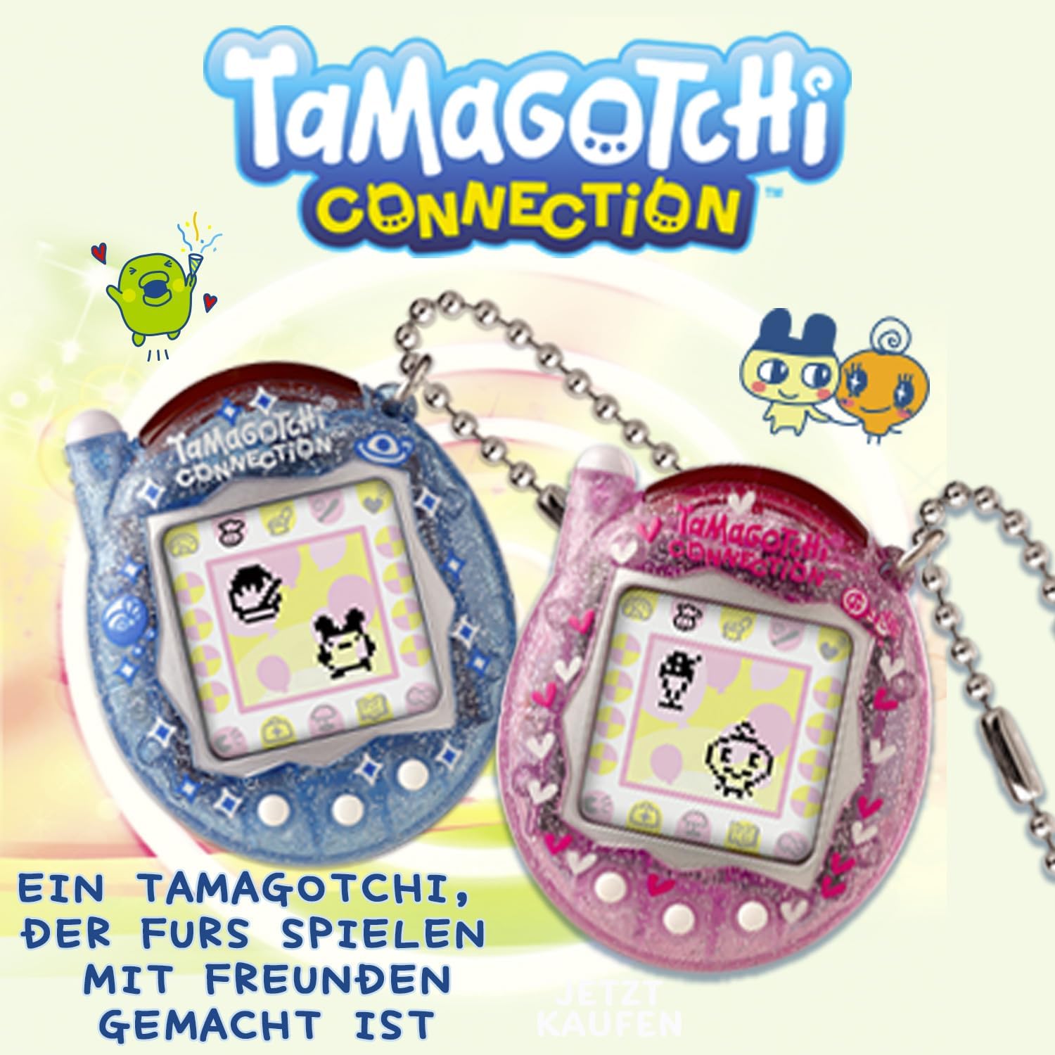 Detalle de Bandai Tamagotchi Connection 44028 – virtuellt husdjur med infraröd anslutning och minispel