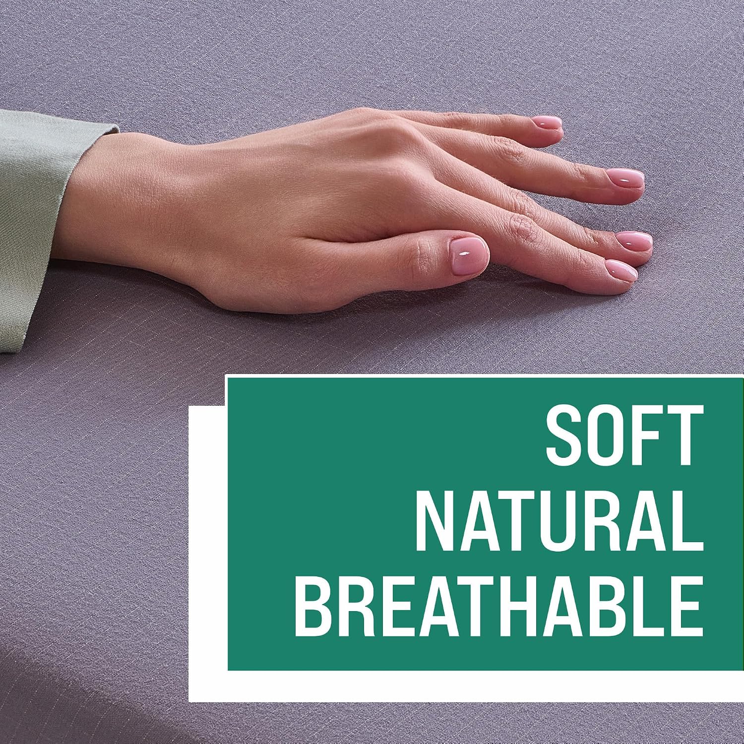 Detalle 2 de ECOHEAL EH-GS20TC Queen Grounding Fitted Sheet, Silver Fibre and Tourmaline Cotton