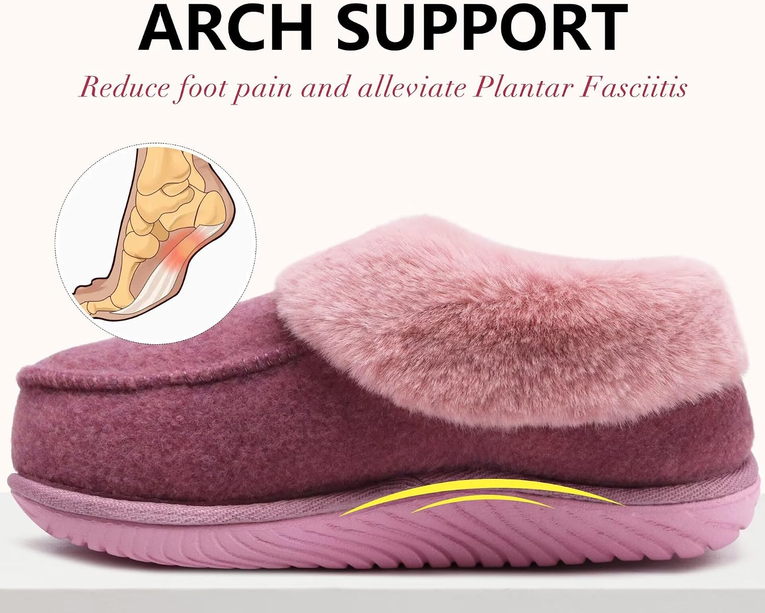 Thumbnail 5 de COFACE Women's Memory Foam Slippers Arch Support