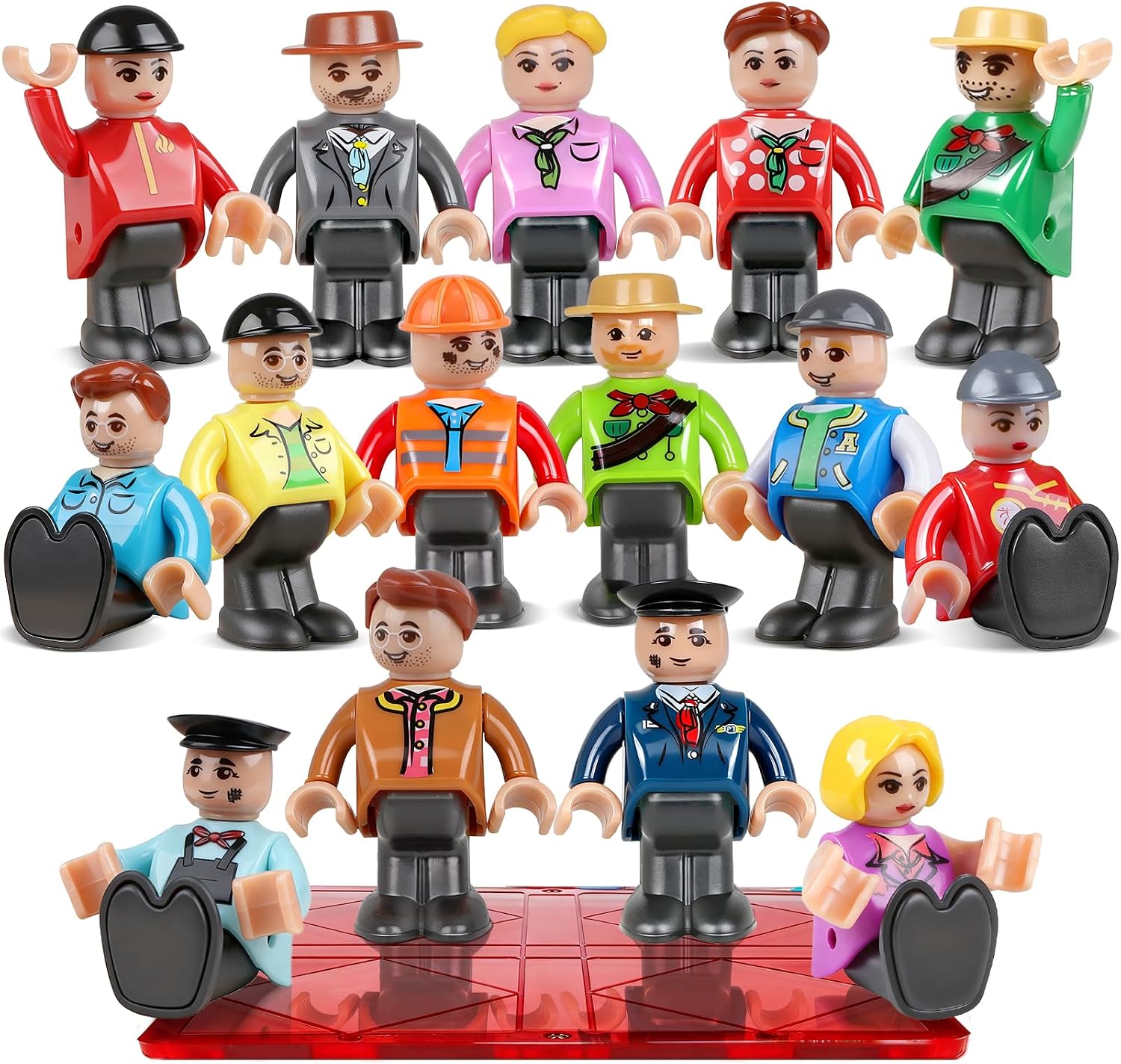 Detalle de Magnetic People Figures 15PCS for Kids 🧩