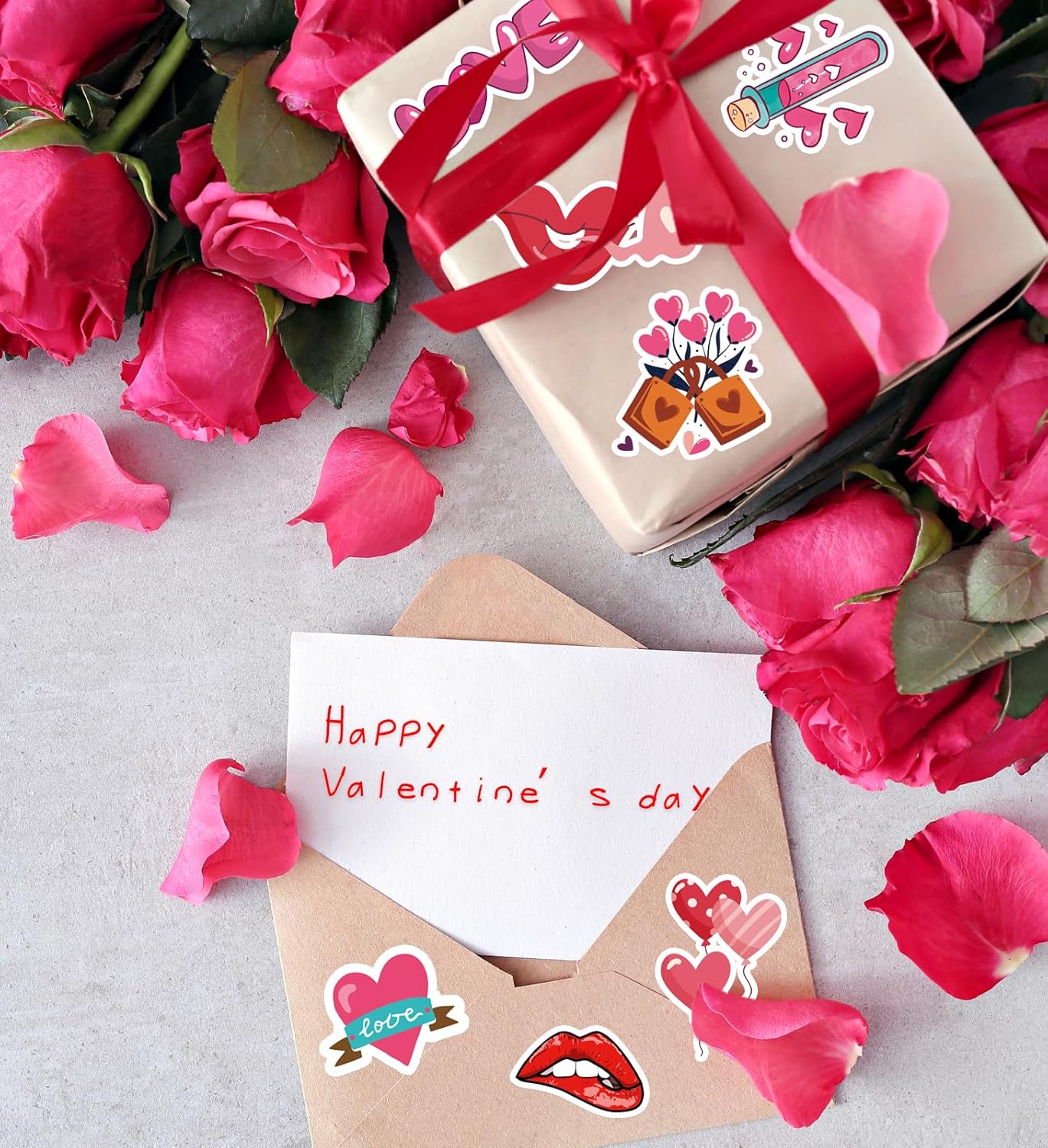 Thumbnail 6 de Valentines Stickers 100 Pack 🎨