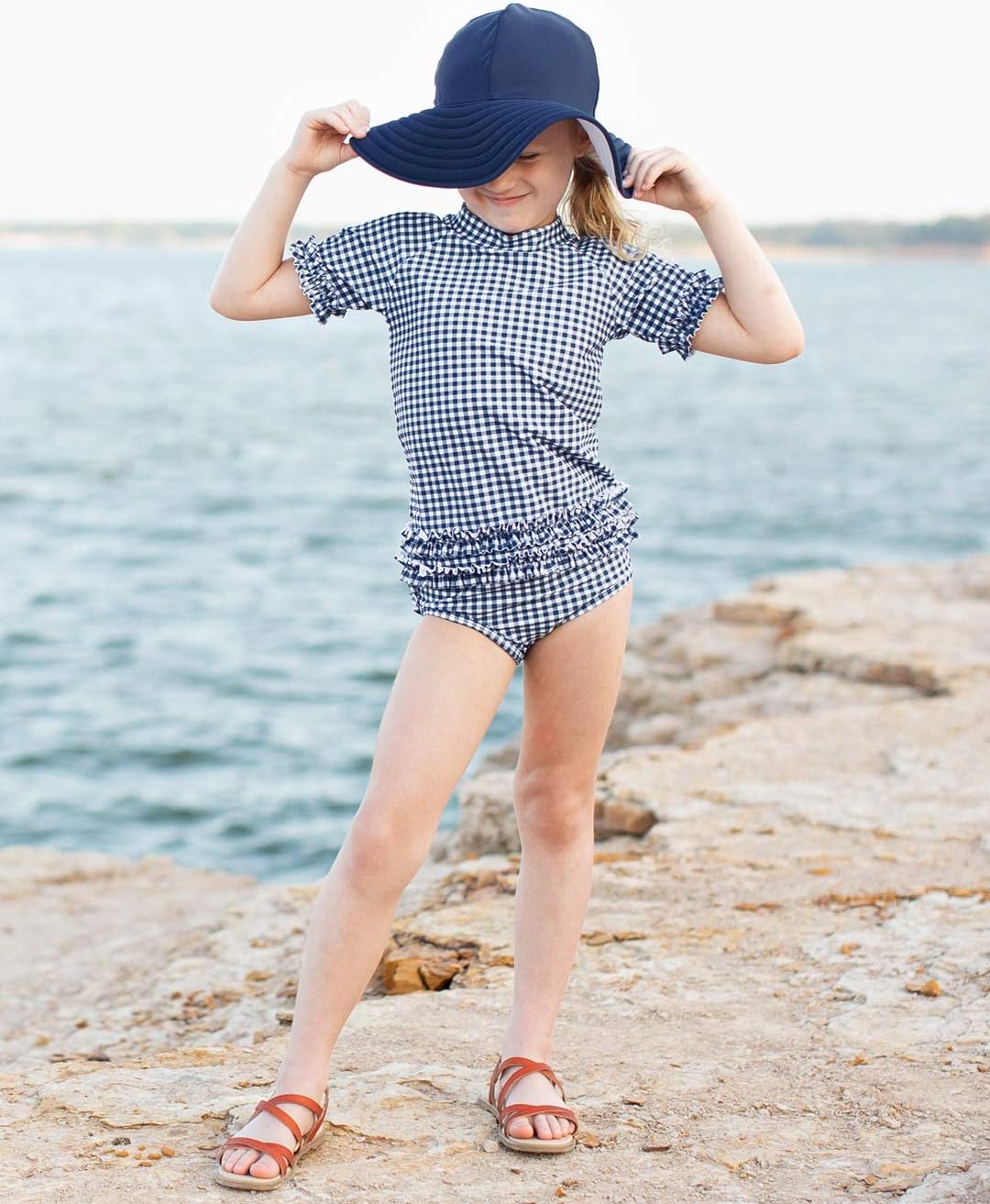 Detalle 2 de RuffleButts Toddler Sun Hat Nylon