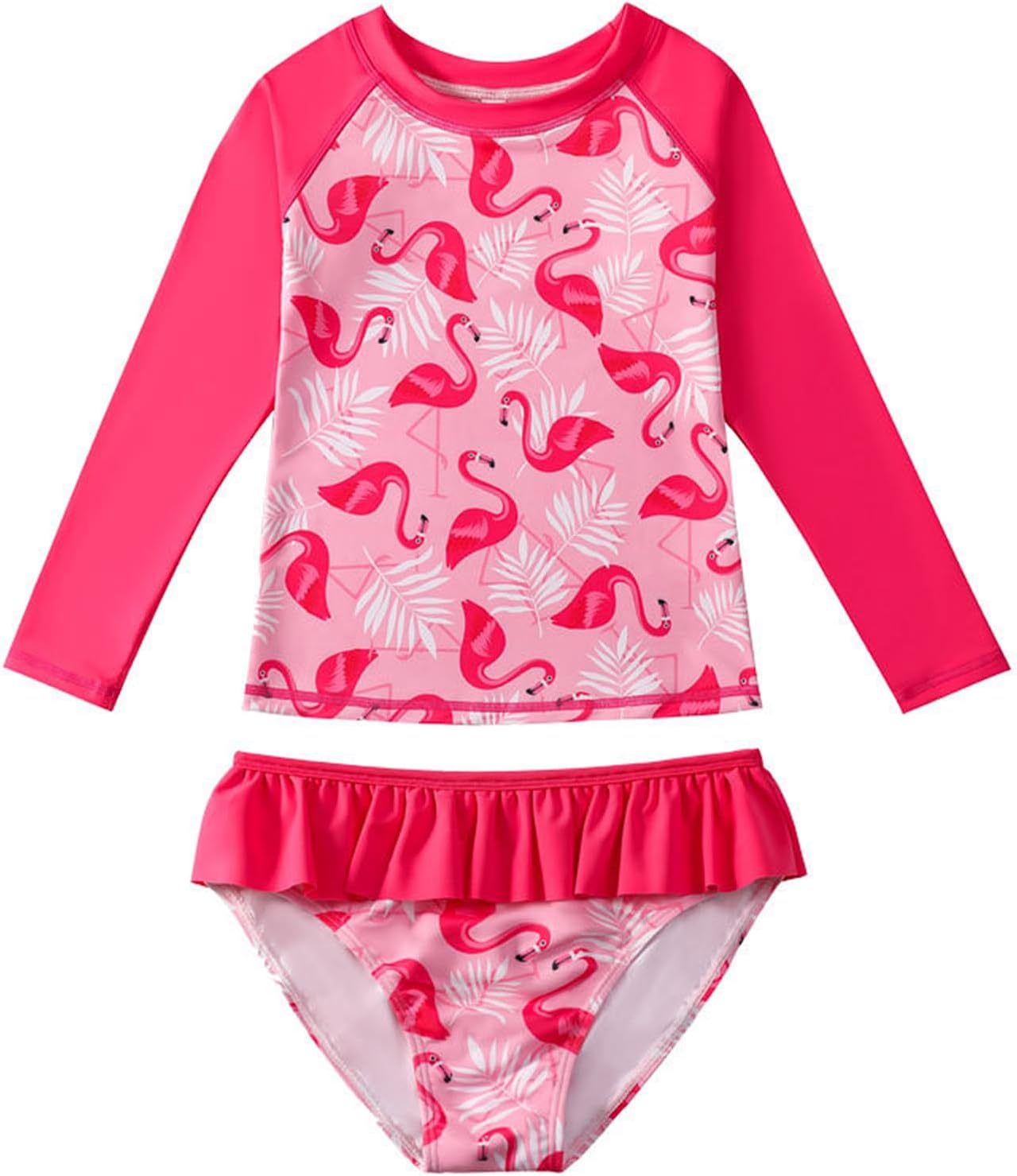 Thumbnail 5 de JiAmy Girls Two-Piece Long Sleeve UV Sun Protection Swimsuit (Age 3–9)