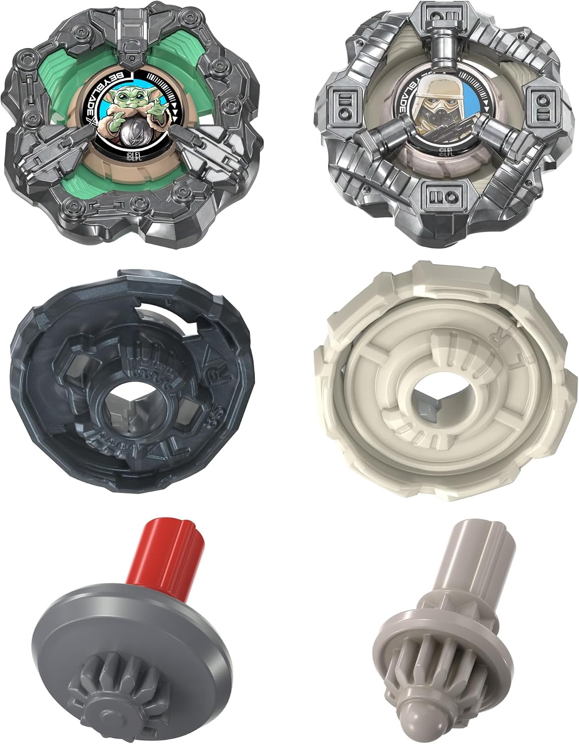 Detalle de Hasbro G3061ES0 Beyblade X i Gwiezdne wojny: 2 bączki Grogu i Snowtroopera