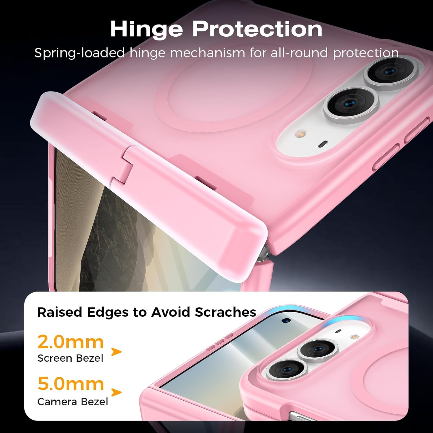 Thumbnail 5 de VEGO Magnetic iPhone Duo Fold Case with Stand, MagSafe Compatibility, Pink