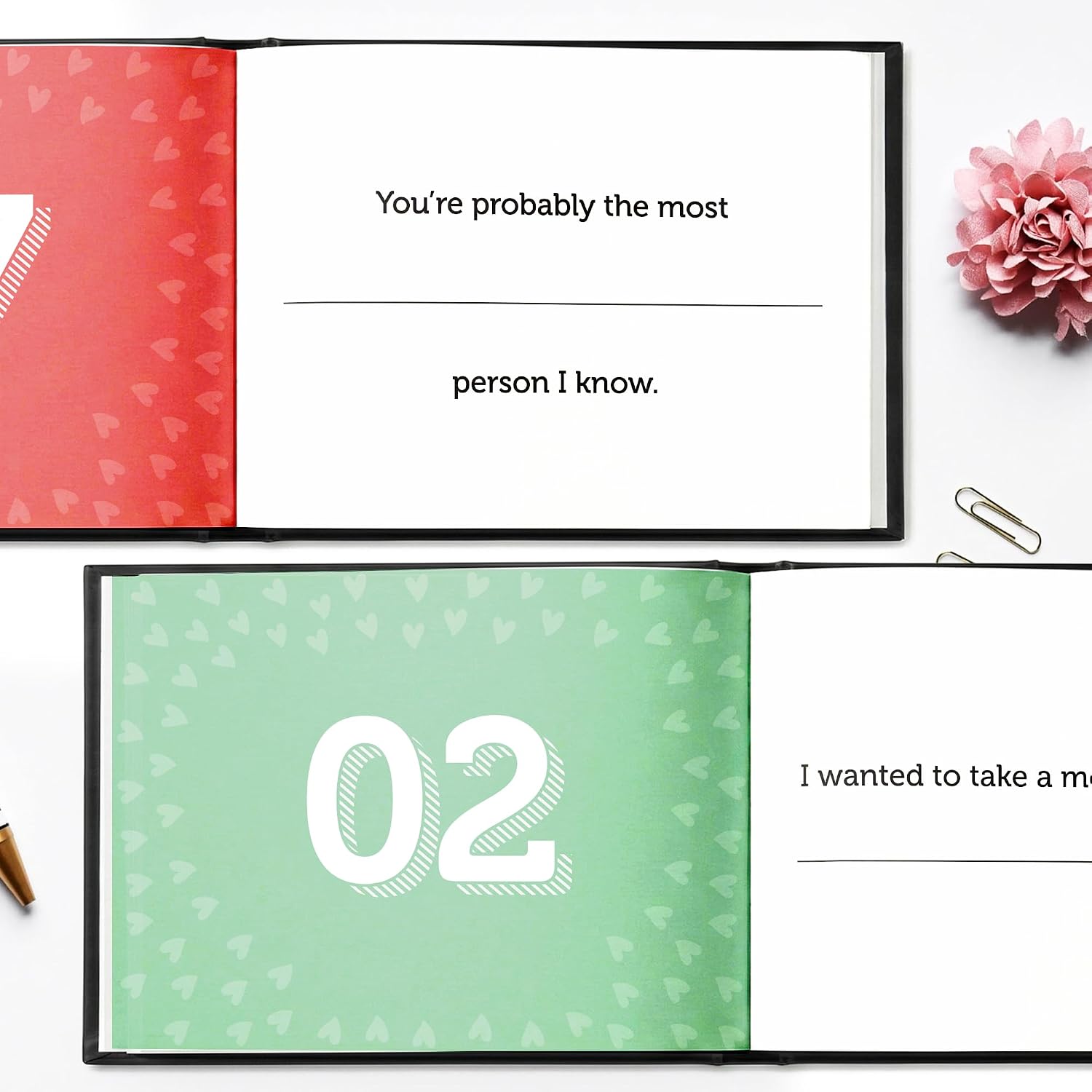 Thumbnail 3 de WITTSPOT What I Love About You Fill-in-the-Blank Book, 112 Pages, 50 Prompts