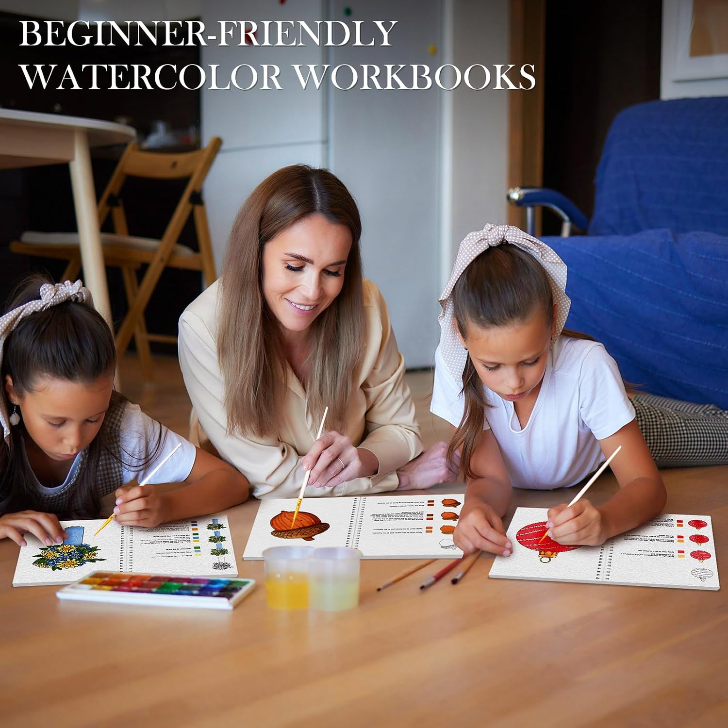 Thumbnail 6 de ADEVIAN Watercolor Workbook for Beginners, 12 Christmas Projects