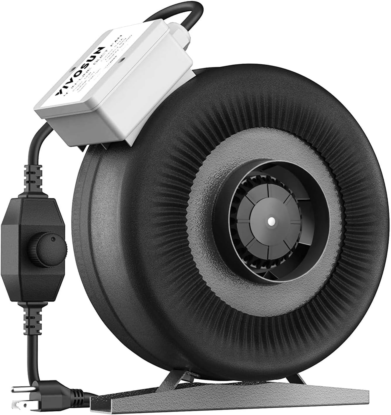 VIVOSUN Ventilatore a canale da 100 mm con regolatore di velocità (345 m³/h) per estrazione in grow tent