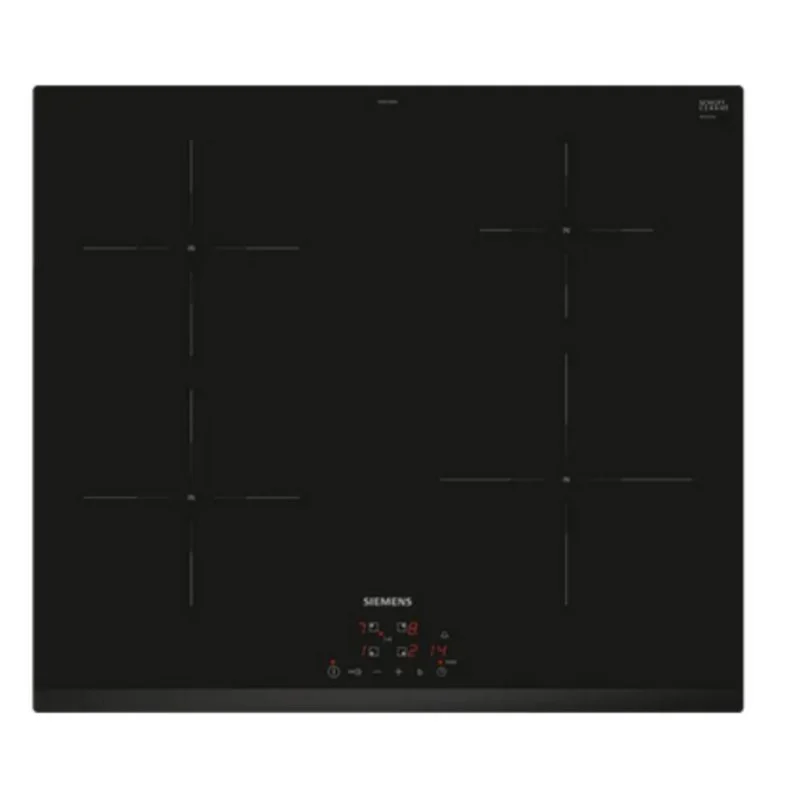 Detalle de Siemens iQ100 EH631BEB6E placa de inducción de 60 cm con 4 zonas y controles Touch