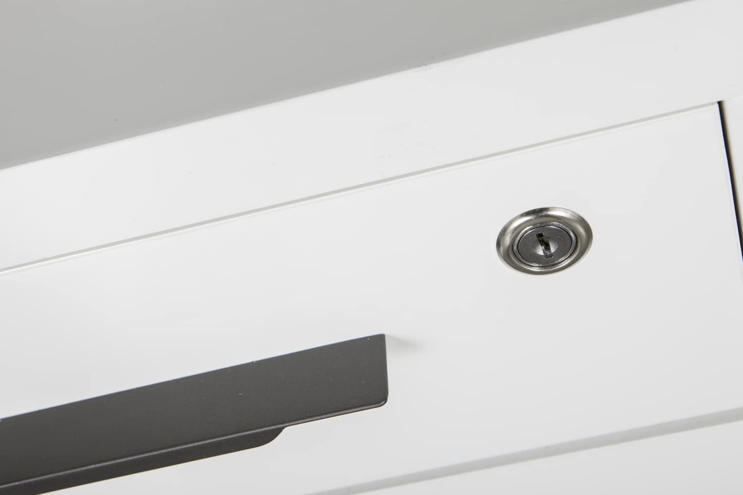 Detalle 2 de Composad Scrivania e Cassettiera con 3 cassetti Linea Disegno bianco laccato (set da 2 mobili)