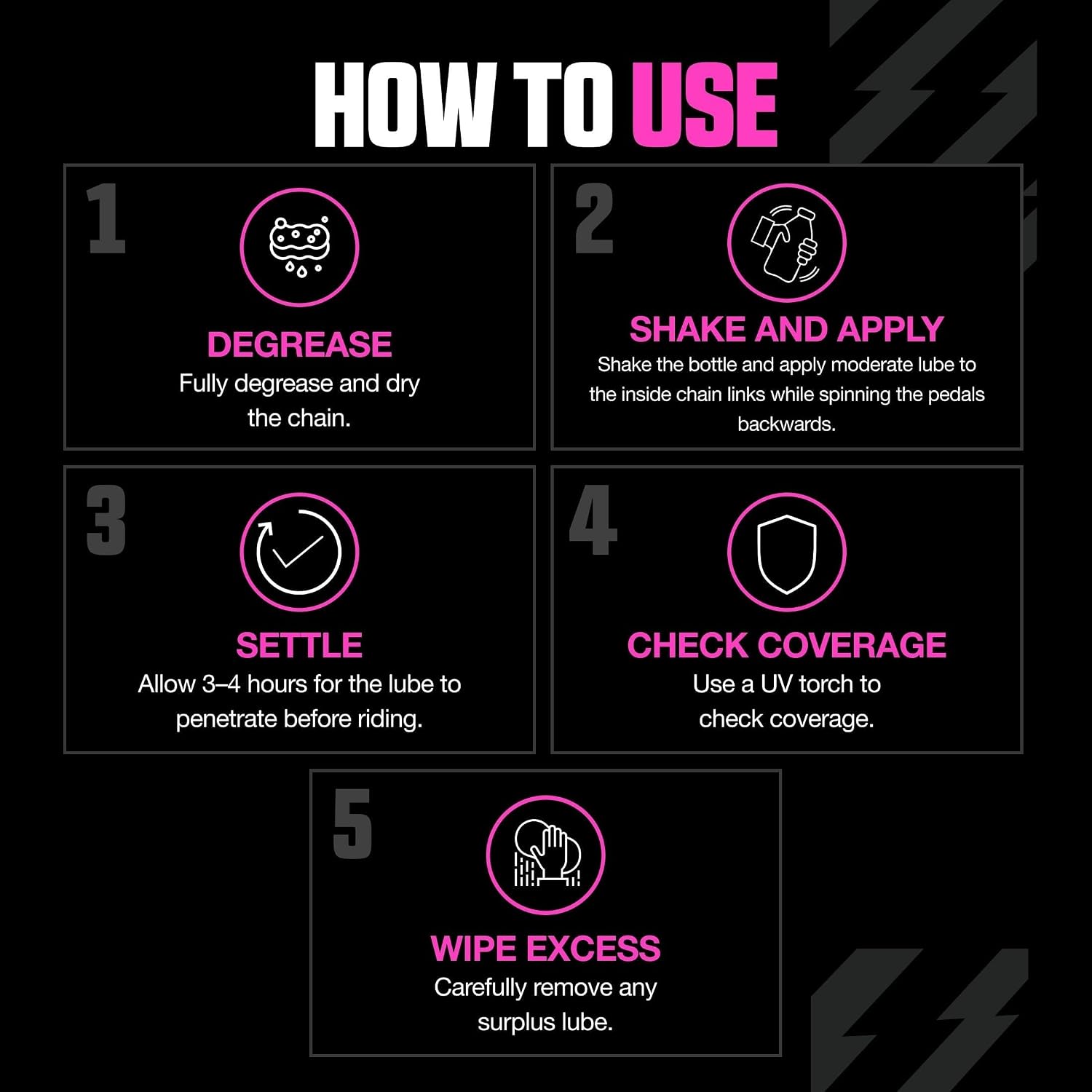 Detalle de Muc-Off C3 Lubrifiant Chaîne de Vélo – Ceramic Dry Lube 120 ml, traceur UV, pour conditions sèches et poussiéreuses