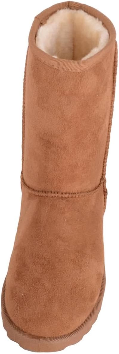 Detalle 2 de Absolute Footwear Childrens Easy Slip On Faux Fur Mid Calf Winter Boots