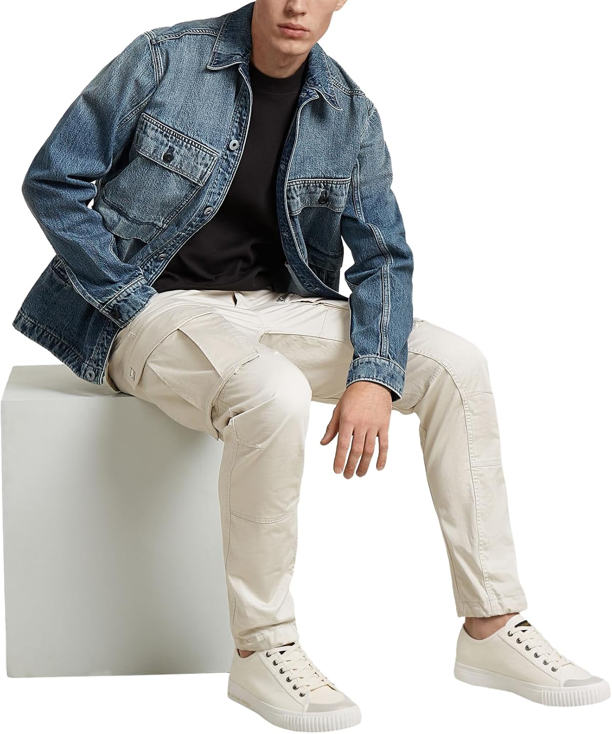 Detalle 2 de G-STAR RAW Rovic Zip 3D Regular Tapered – męskie spodnie cargo
