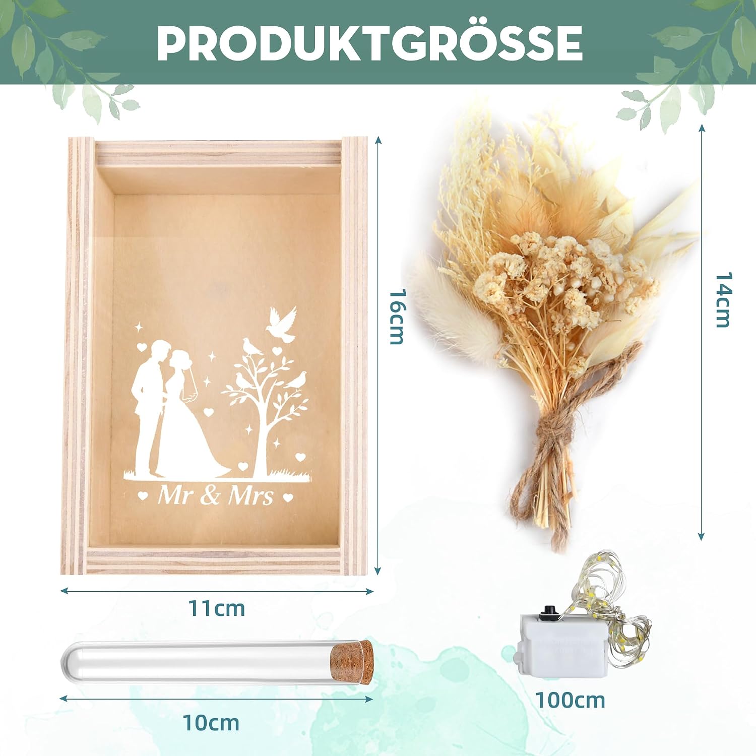 Thumbnail 6 de Hochzeitsgeschenke Holz Geldbox Mr. & Mrs