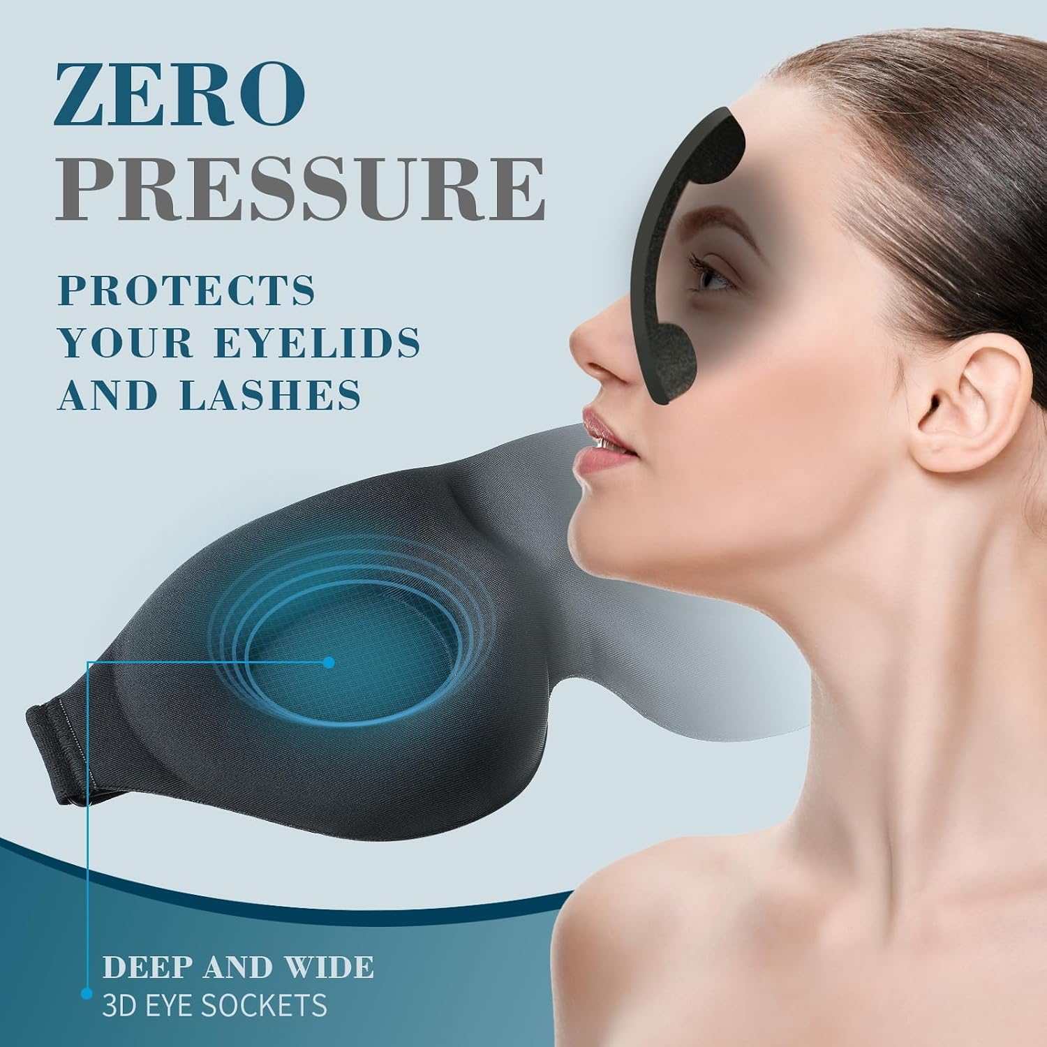 Detalle 2 de ZGGCD Sleep Mask, 3D Contoured