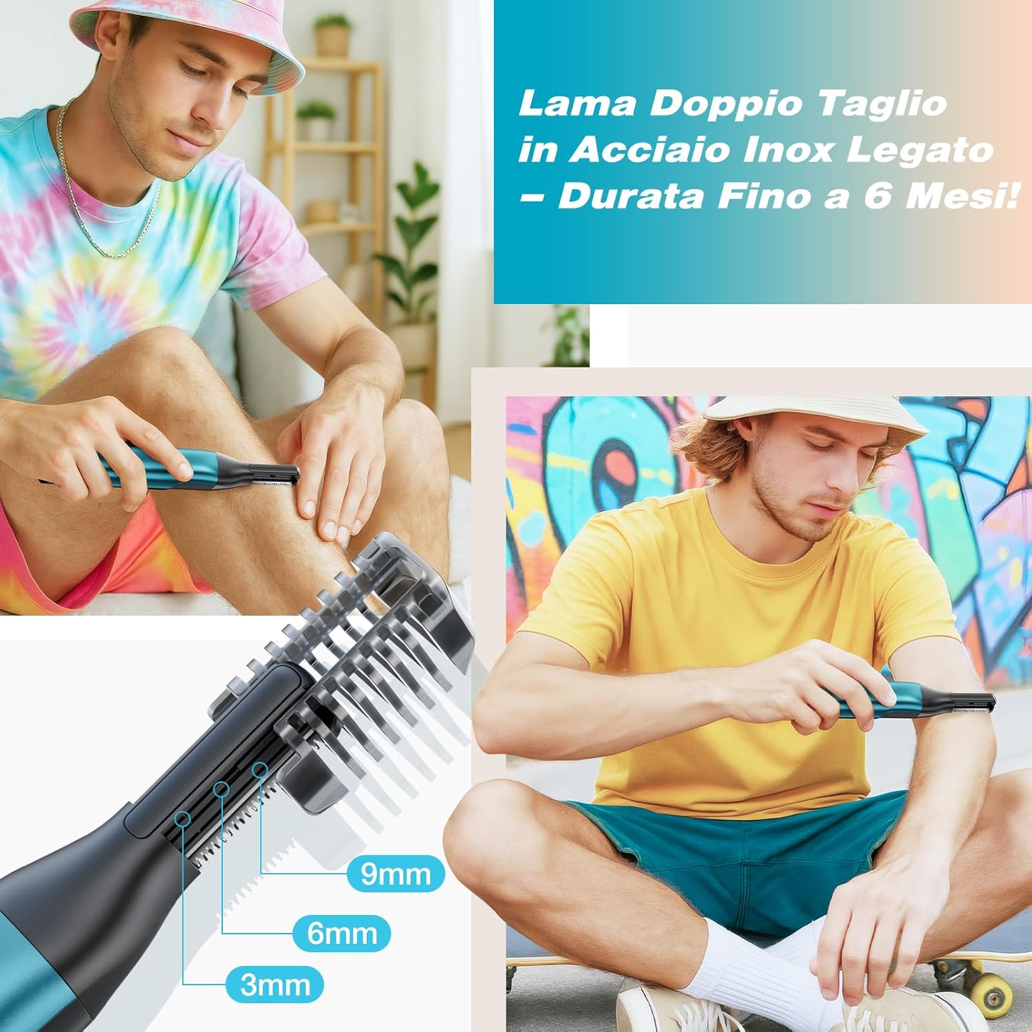 Thumbnail 4 de kensen Rasoio elettrico corpo uomo 100 minuti, regolabile 1–10 mm 🪒