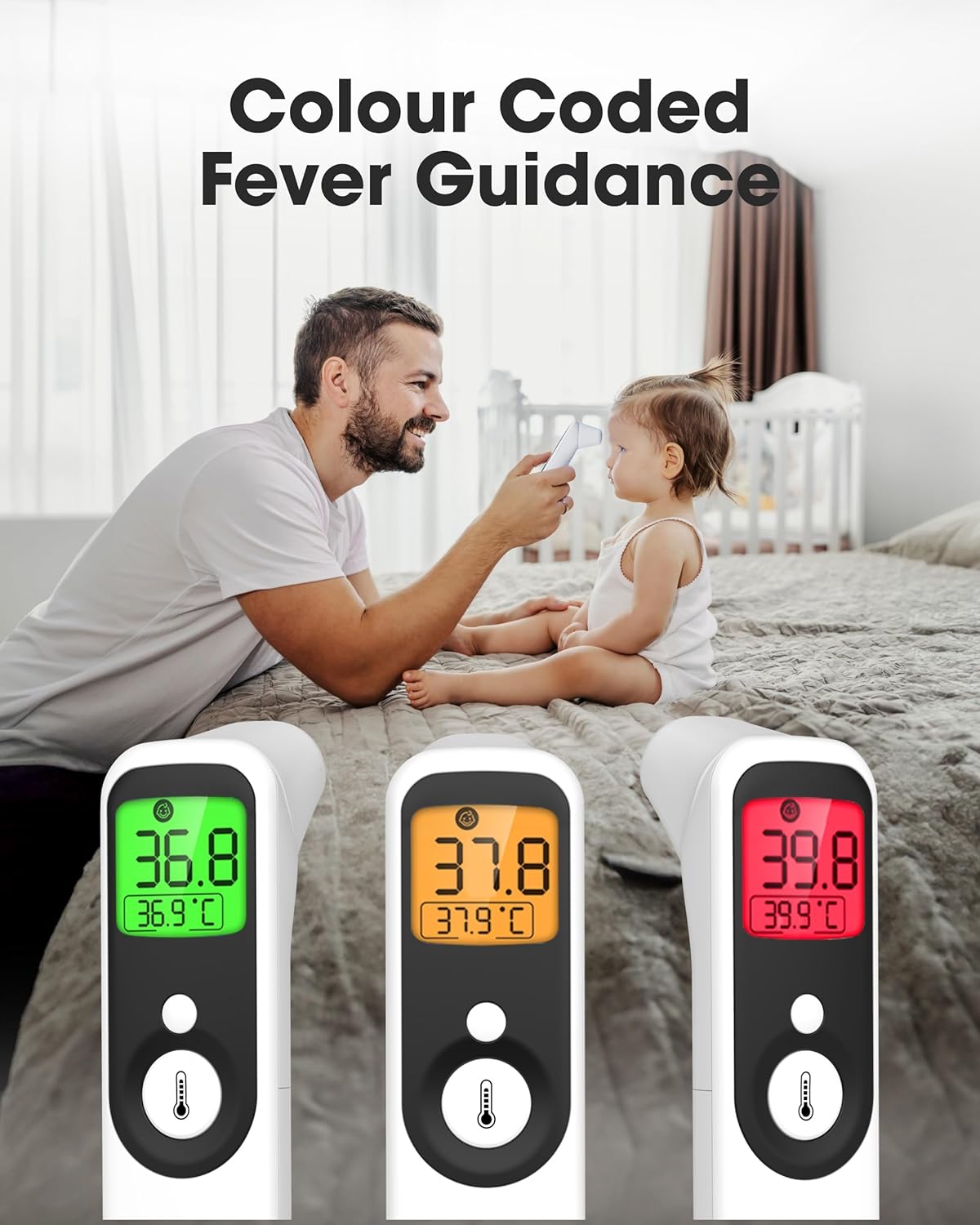 Thumbnail 1 de OxiPro TH1 infrared thermometer 4‑mode 👶