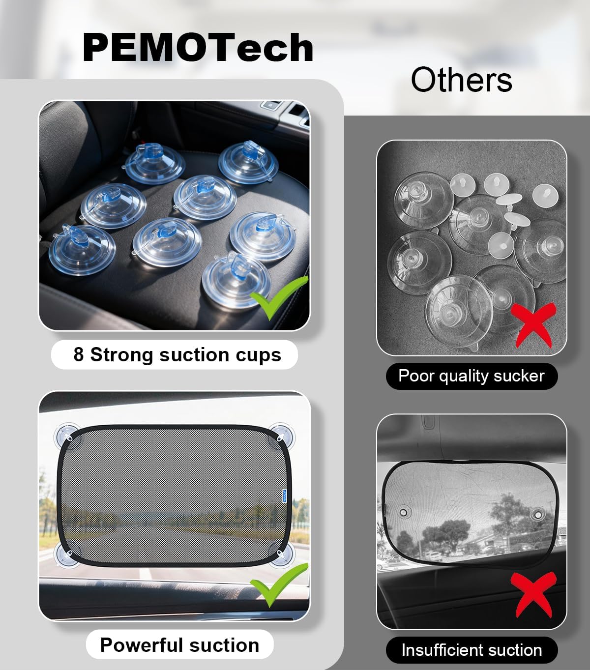 Thumbnail 6 de PEMOTech car window shade 2 pack