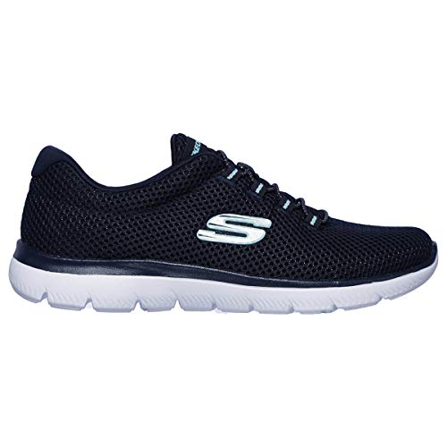 Thumbnail 5 de Skechers Damen Summits 12985 Turnschuhe Navy Mesh/White Trim Größe 40 EU
