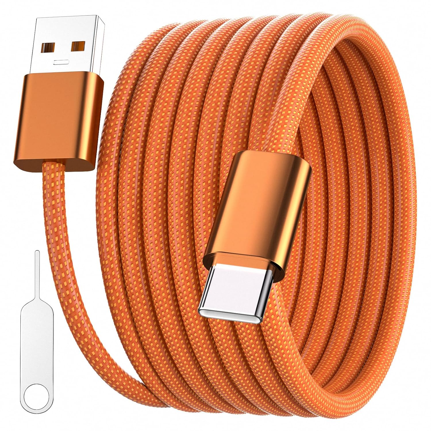 Detalle de 6ft USB A to USB C fast charging cable